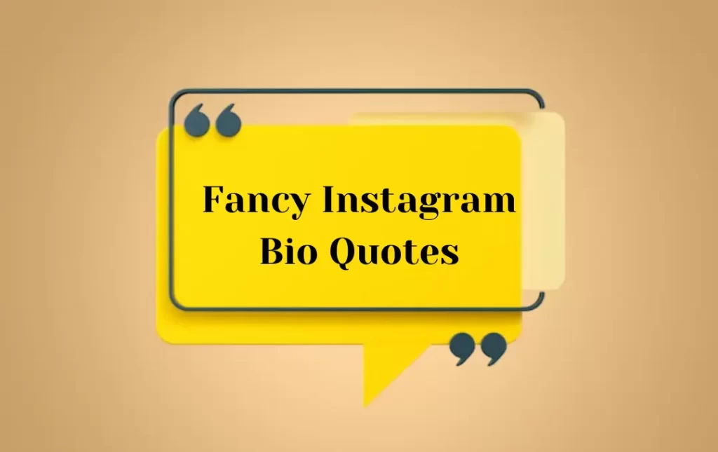 Fancy Instagram Bio Quotes