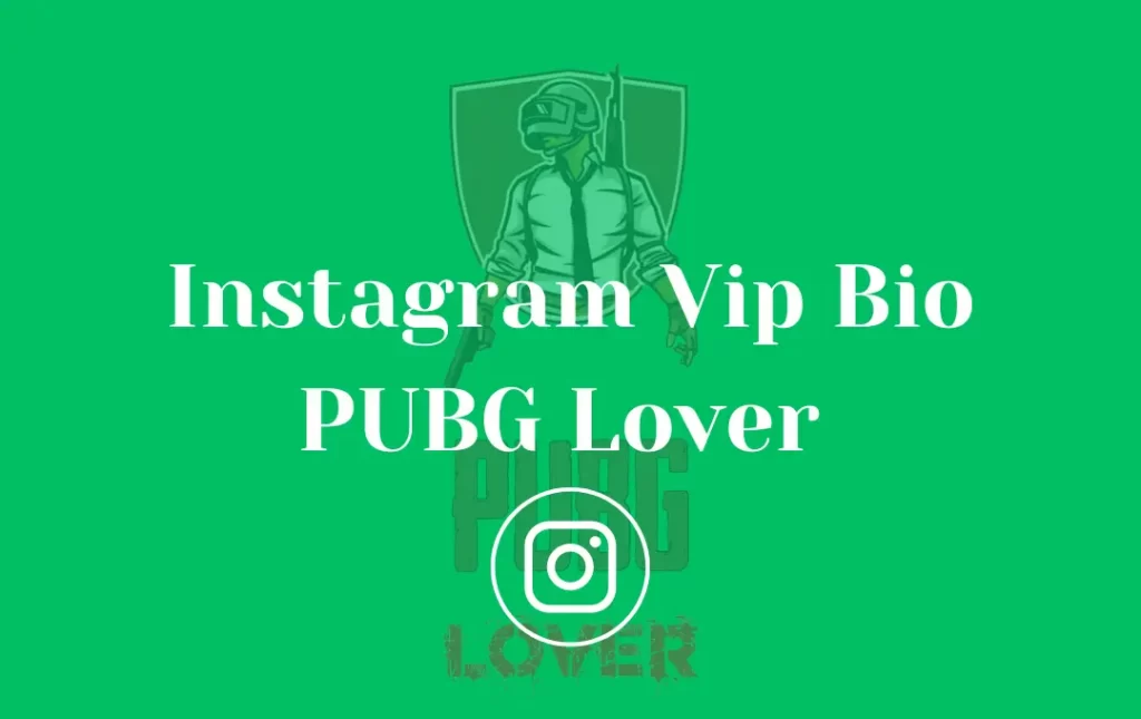 Instagram Vip Bio PUBG Lover 