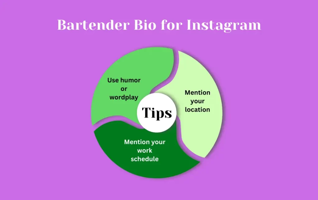Infographics: Tips for Bartender Bio for Instagram