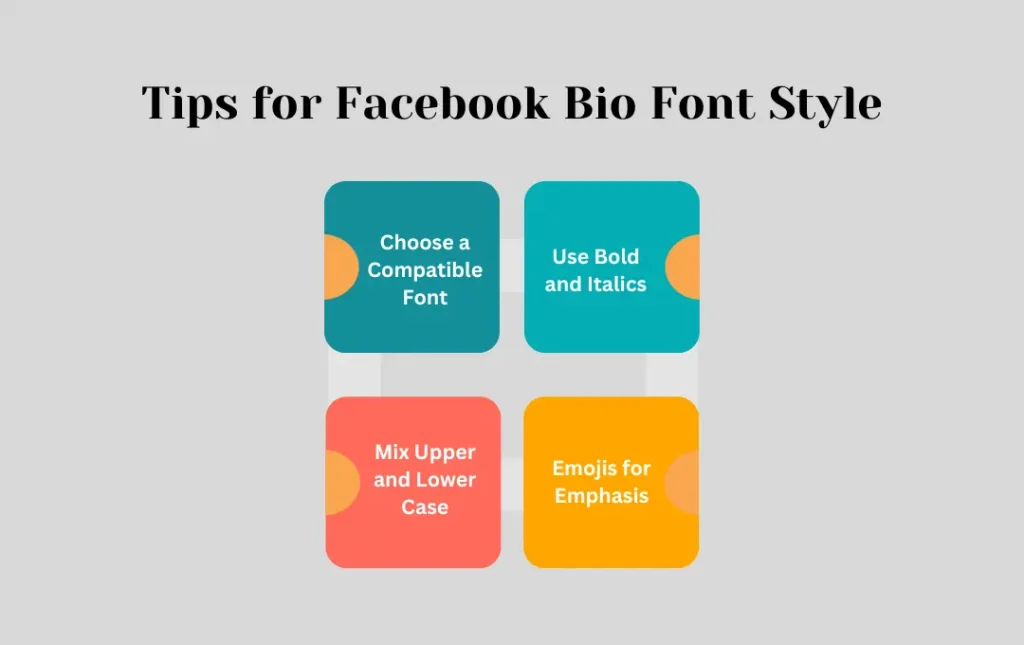 Infographics: Tips for Facebook Bio Font Style