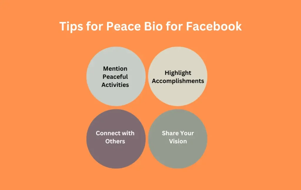 Infographics: Tips for Peace Bio for Facebook