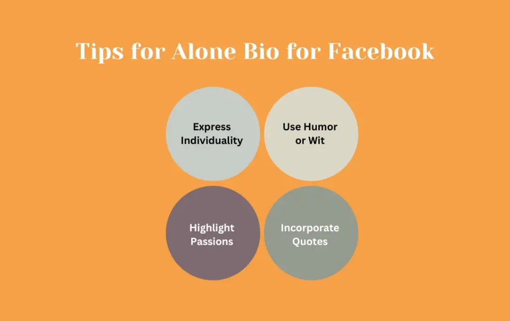 Infographics: Tips for Alone Bio for Facebook