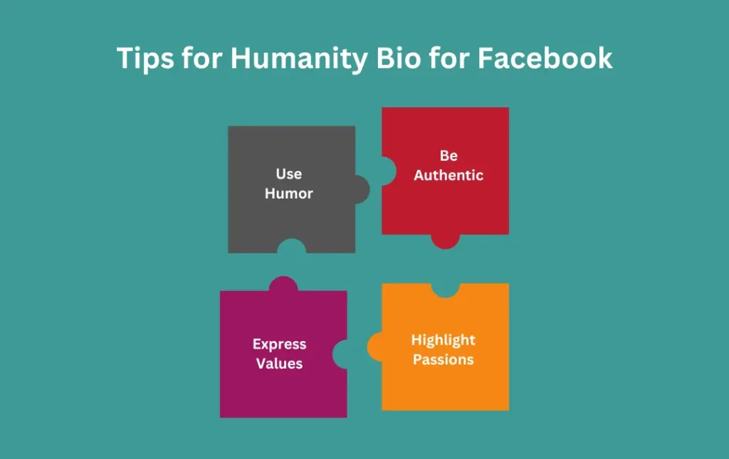 Infographics: Tips for Humanity Bio for Facebook