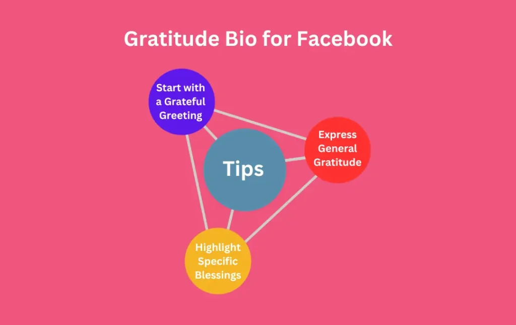 Infographics: Tips for Gratitude Bio for Facebook