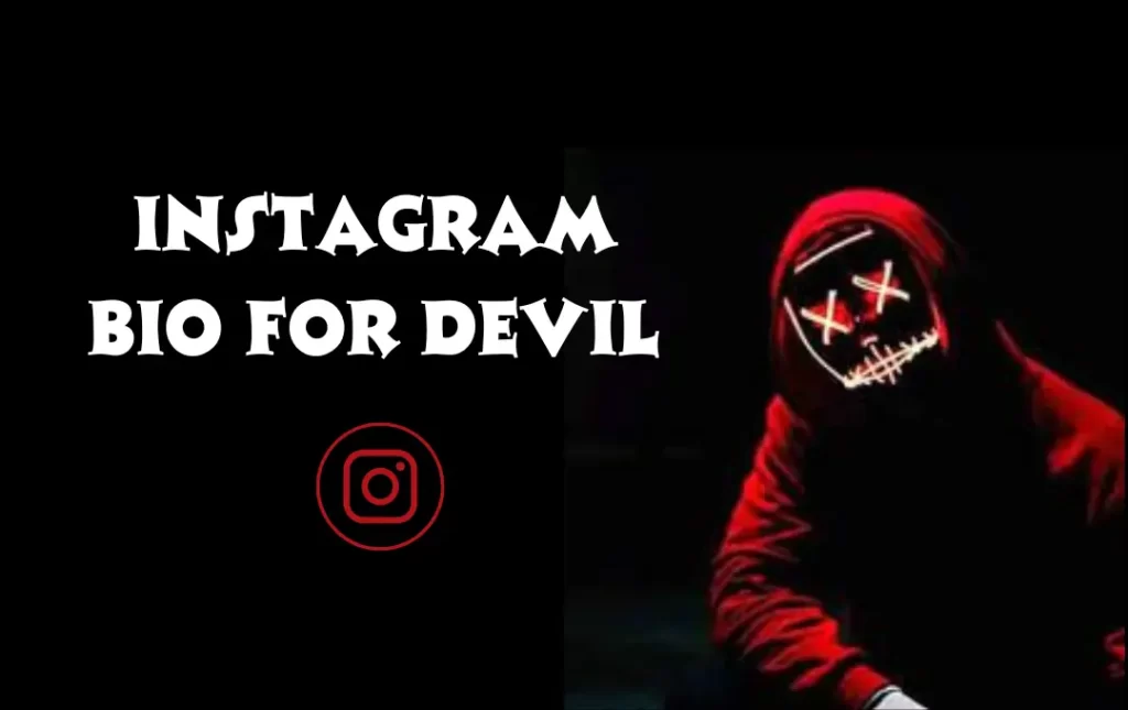Devil Bio for Instagram