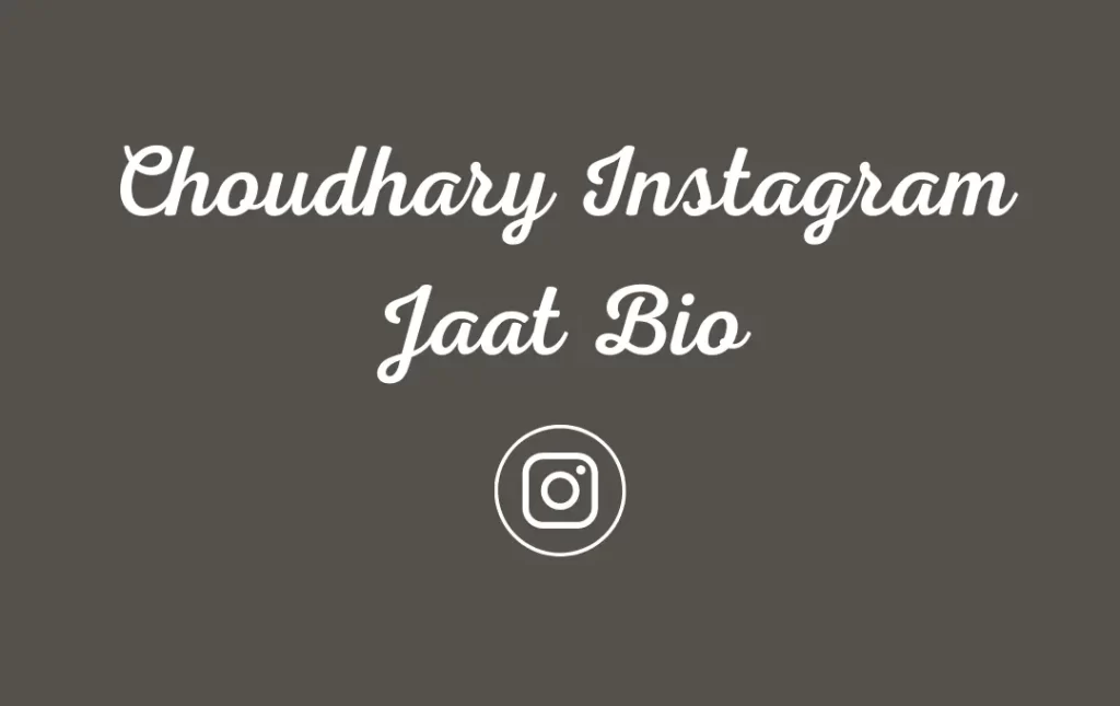 Chaudhary Instagram Jaat Bio