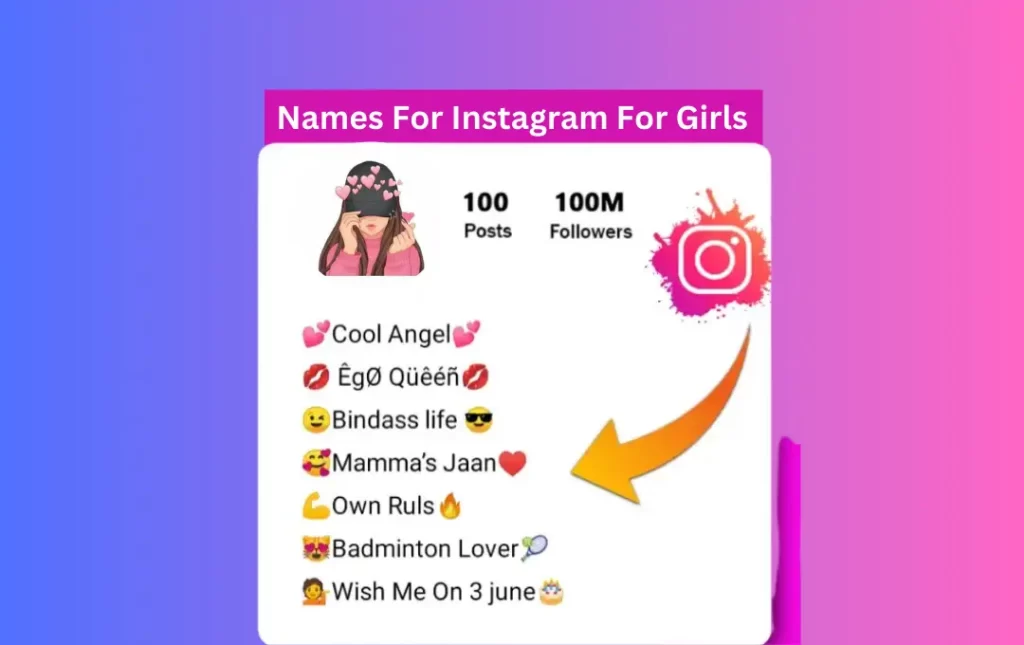 Attitude Names For Instagram For Girls