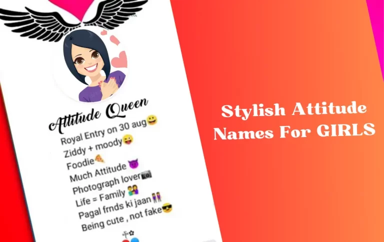 Best Attitude Names For Instagram For Girl | Stylish & Fancy Names in 2024