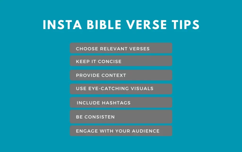 insta bible verse tips