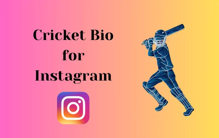 Best Cricket Bio for Instagram | Instagram Bio for Cricket Lovers