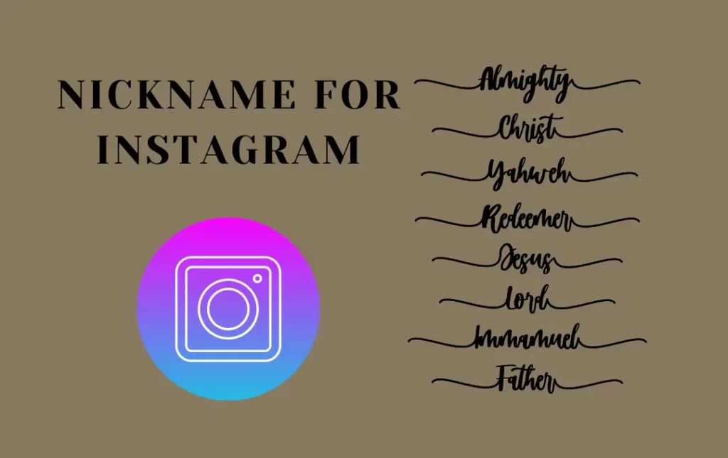 Instagram Profile Nicknames