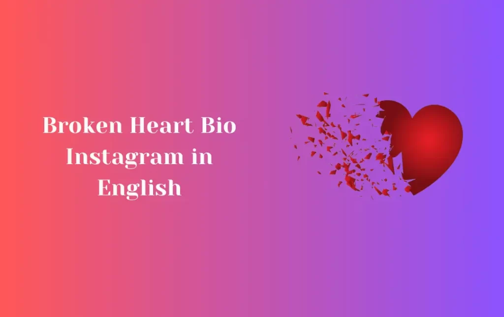 Broken Heart Bio Instagram in English