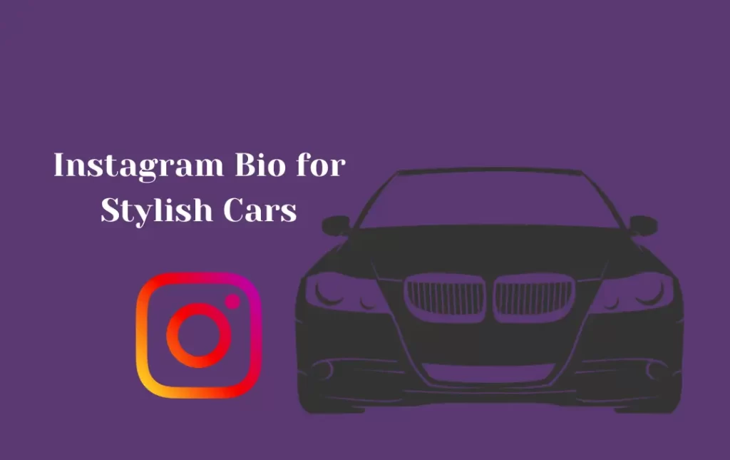 Latest Examples of Instagram Bio for Stylish Cars