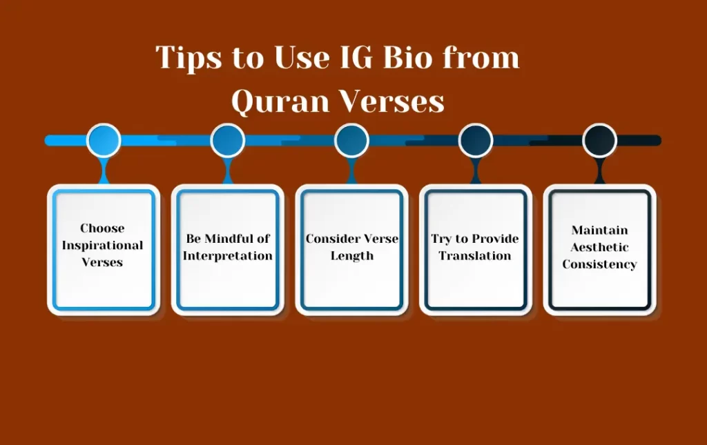 Infographics: Quran Verses for Instagram Bio