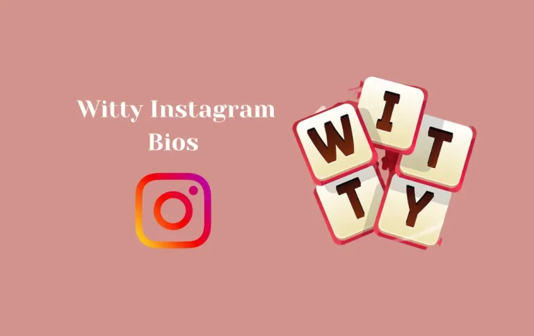 Best Witty Instagram Bios | Witty Captions 2024