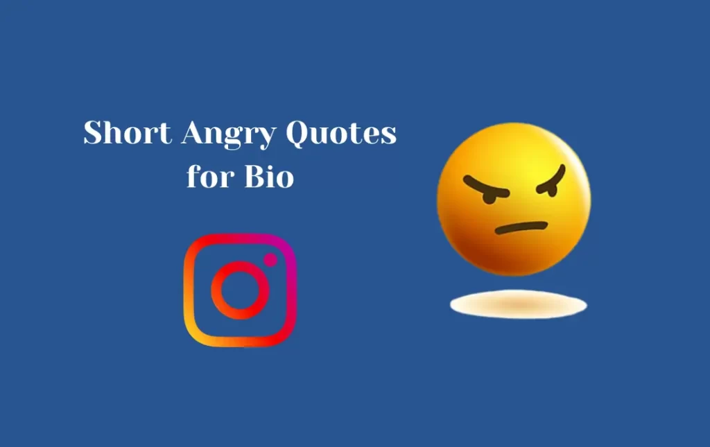 Short Angry Quotes for Bio