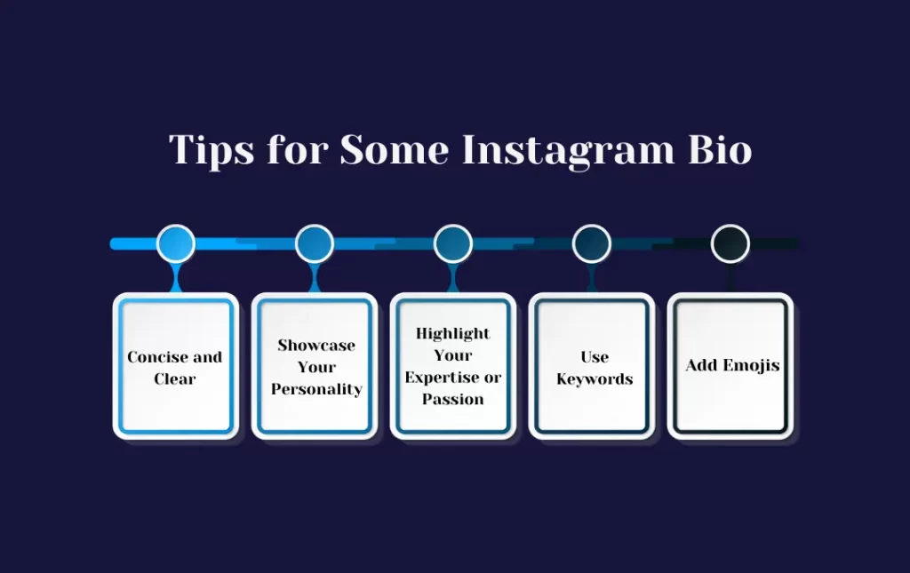 infographics:  Tips for Some Instagram Bio