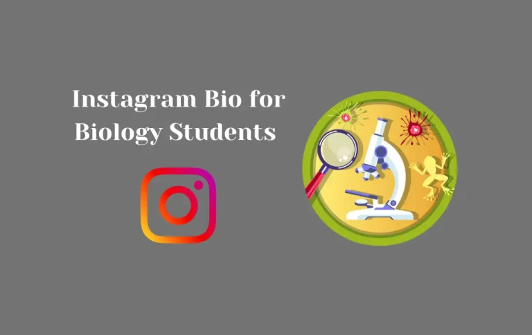 Best Instagram Bio for Biology Students | Instagram Bio for Science Students