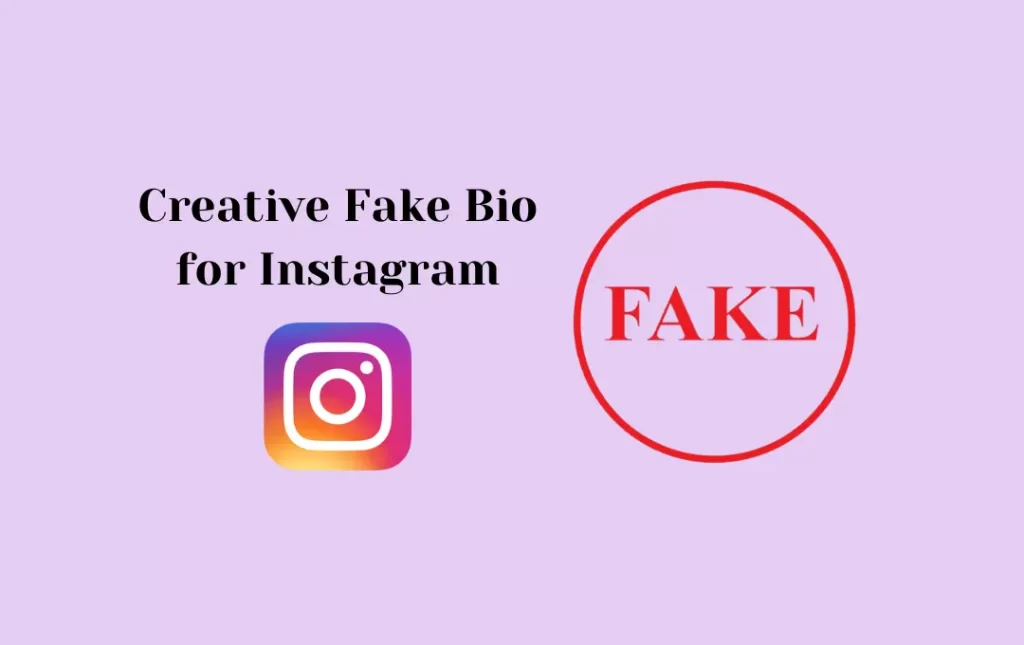 Creative Fake Bio for Instagram