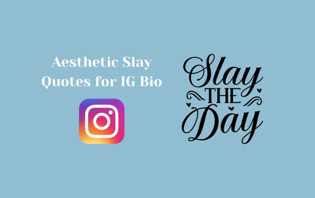 Aesthetic Slay Quotes for IG Bio