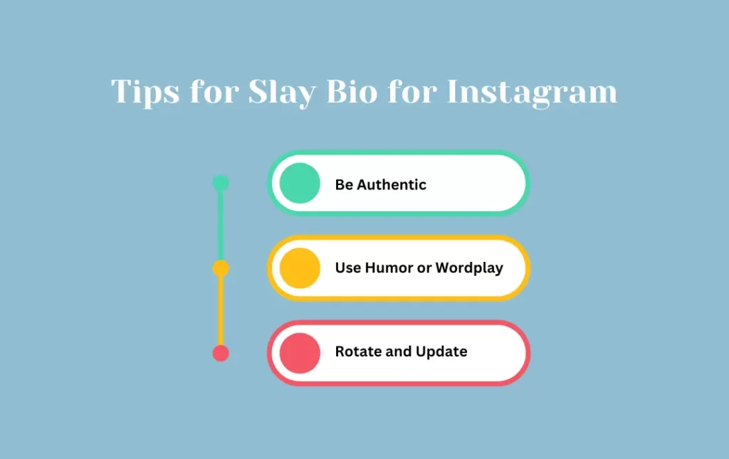 Infographics: Tips for Slay Bio for Instagram