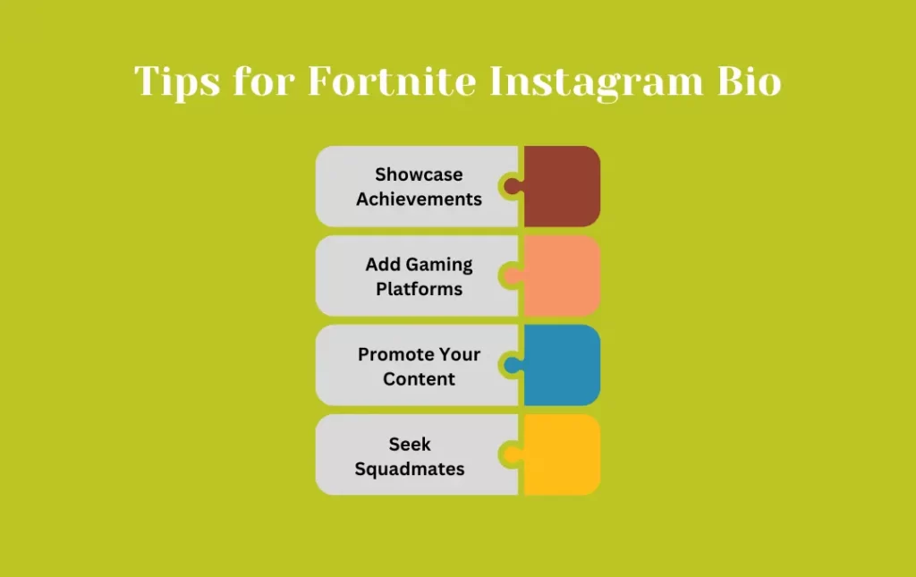 Infographics: Tips for Fortnite Instagram Bio 