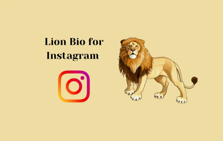 Best Lion Bio for Instagram | Lion Quotes & Captions for Instagram