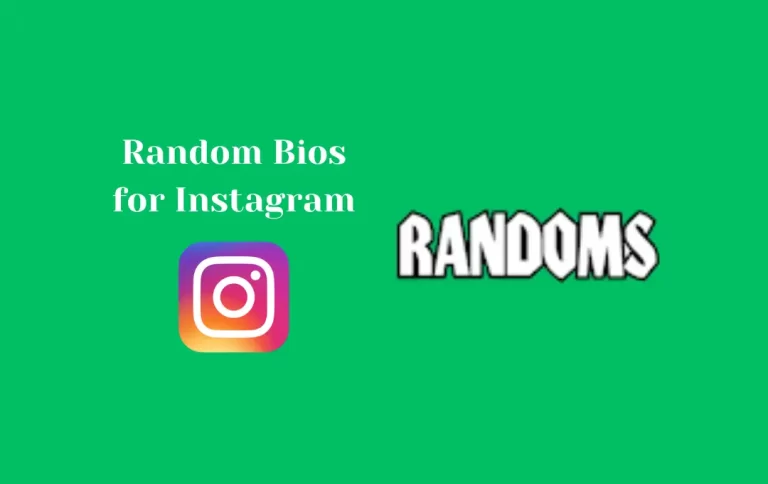 Best Random Bios for Instagram | Random Captions for Instagram Bio
