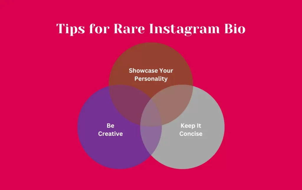 Infographics: Tips for Rare Instagram Bio