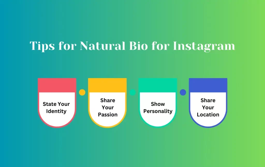 Infographics: Tips for Natural Bio for Instagram