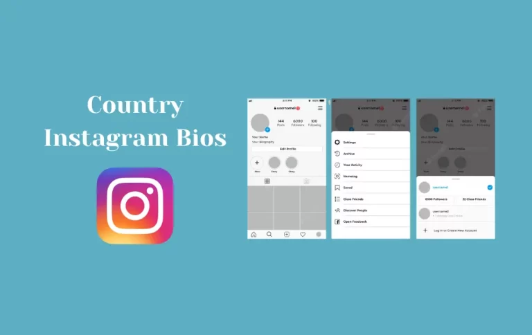Best Country Instagram Bios | Country Captions for Instagram Bio