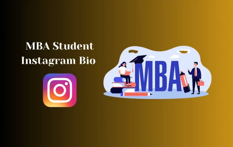 Brilliant MBA Student Instagram Bio | Instagram Bio for MBA Student