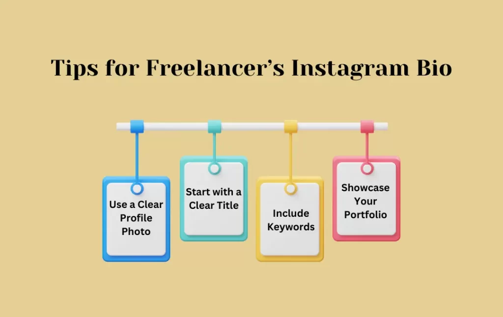 Infographiocs: Tips for Freelancer’s Instagram Bio
