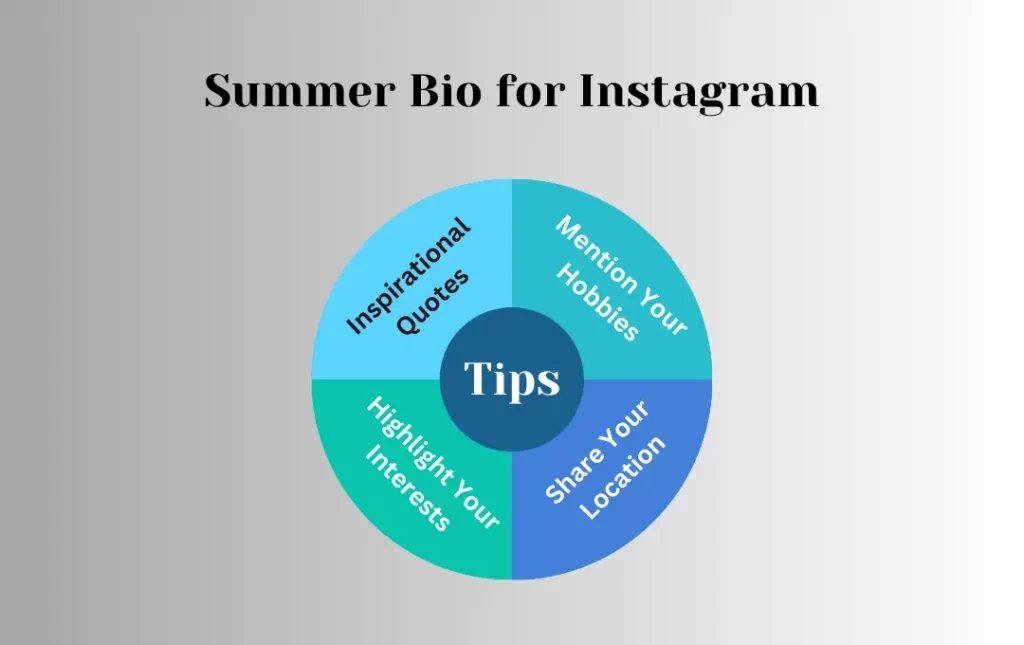 Infographics: Tips for Summer Bio for Instagram