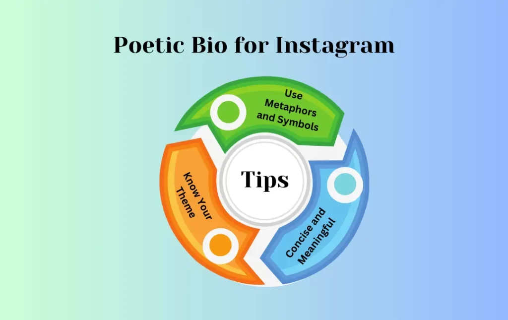 Infographics: Tips for Poetic Bio for Instagram