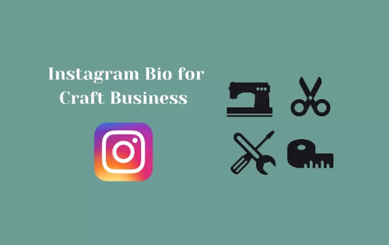 Best Instagram Bio for Craft Business | Instagram Bio for Handmade Craft Business