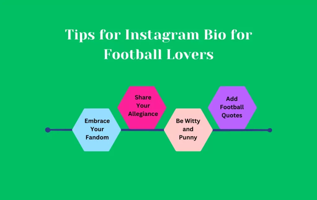 Infographics: Tips for Instagram Bio for Football Lovers