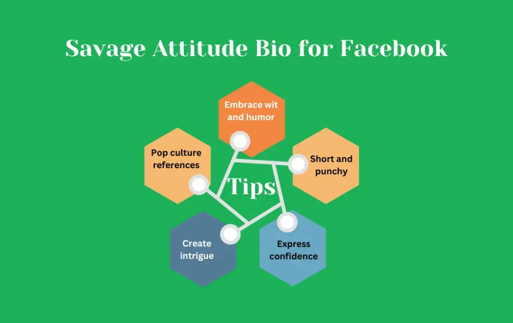 Infographics: Tips for Savage Attitude Bio for Facebook