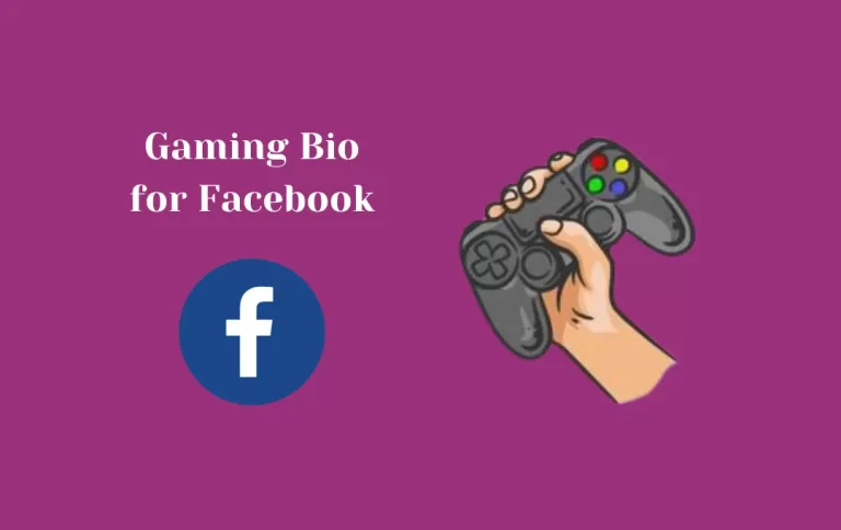 Best Gaming Bio for Facebook | Unique Facebook Bio for Gamers