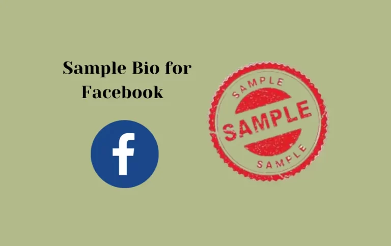 Best Sample Bio for Facebook | Top & Stylish FB Bio Examples