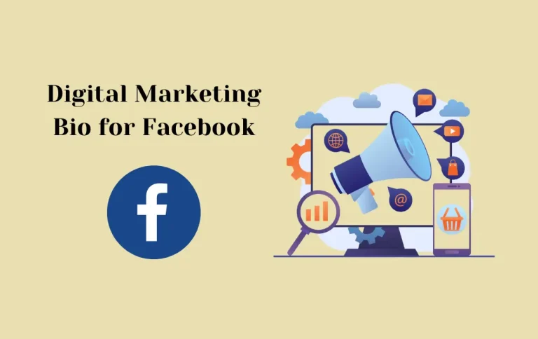 Best Digital Marketing Bio for Facebook | Stylish & Top Facebook Bio for Digital Marketer in 2024