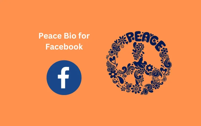 Perfect Peace Bio for Facebook | Top Inspirational Peace Captions for FB Bio