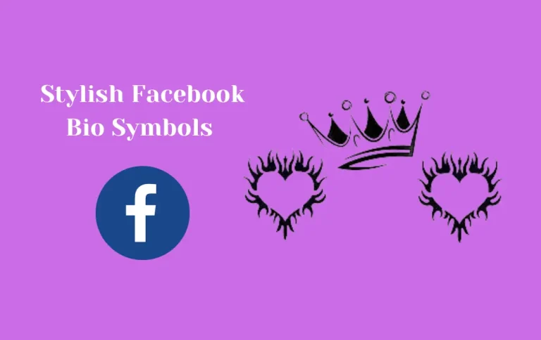 Stylish Facebook Bio Symbols | VIP & Latest Facebook Bio Symbols