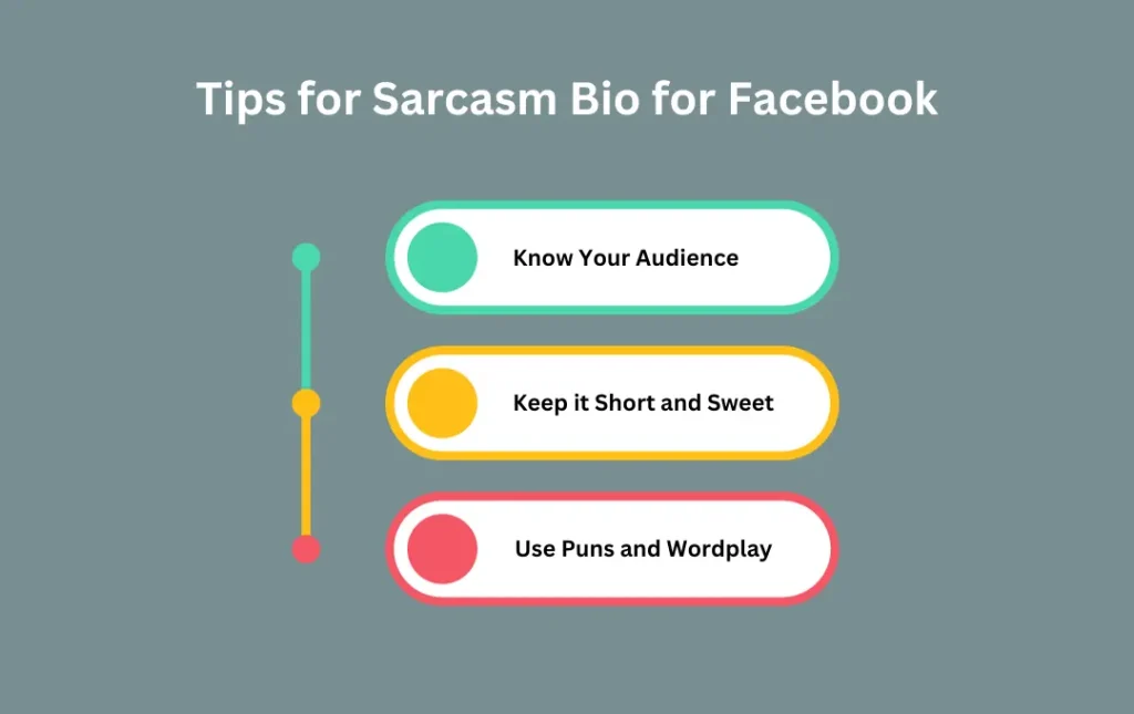 Infographics: Tips for Sarcasm Bio for Facebook