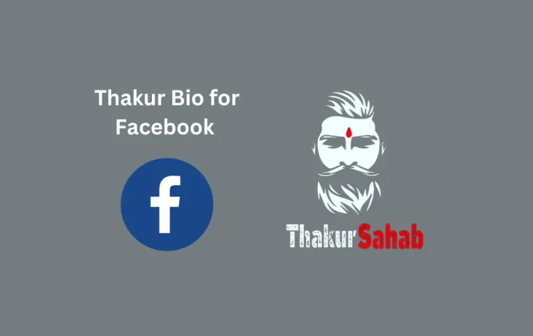 Best Thakur Bio for Facebook | Top & Attitude Thakur FB Bios to Show Your Rajputana Swag
